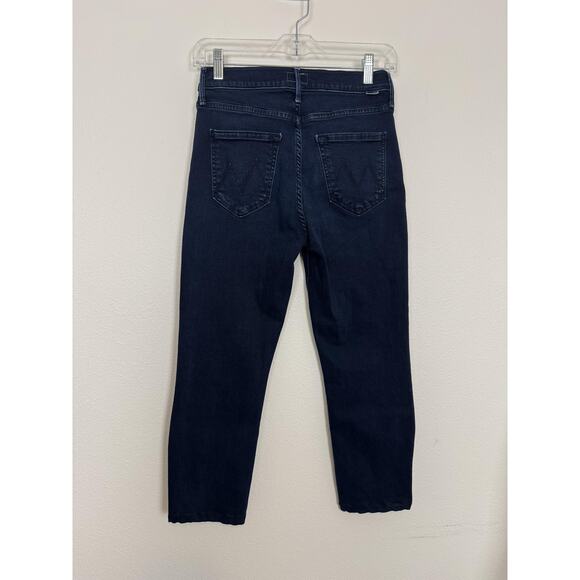 Mother Mid Rise Dazzler Ankle Jeans Womens 27 Blue Stretch Chip On My Shoulder - Picture 5 of 11